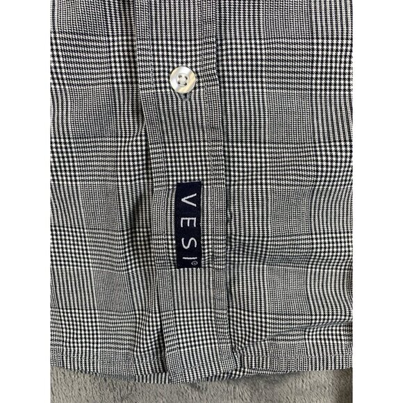 Ohio State Mens Shirt Size L Button Up Long Sleeve Black/White Check - Picture 4 of 7